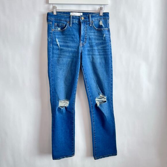 Sam Edelman Women's High Rise Slim Straight Ankle Shoreline Jeans Size 26 - Picture 1 of 14